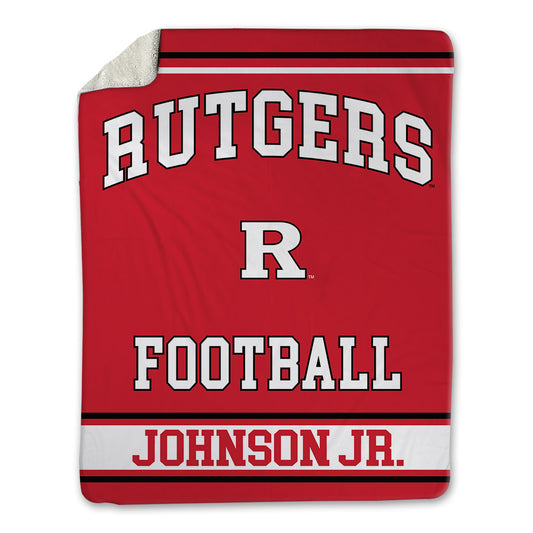 Rutgers - NCAA Football : RJ Johnson Jr. - Blanket-0