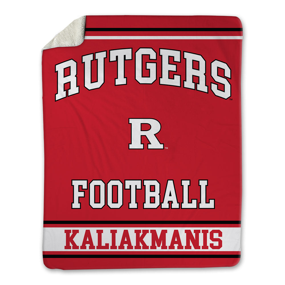 Rutgers - NCAA Football : Dino Kaliakmanis - Blanket-0