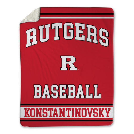 Rutgers - NCAA Baseball : Zack Konstantinovsky - Blanket-0