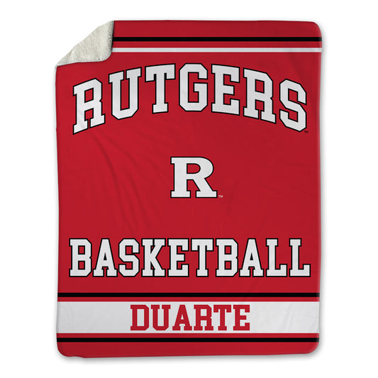 Rutgers - NCAA Men's Basketball : Lewis Duarte - Blanket-0