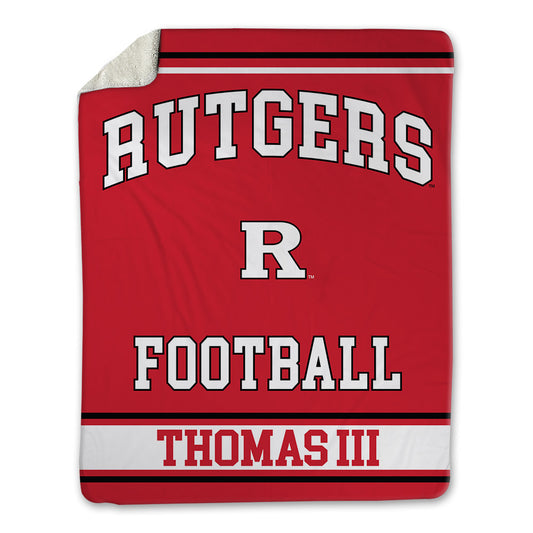 Rutgers - NCAA Football : Michael Thomas III - Blanket-0