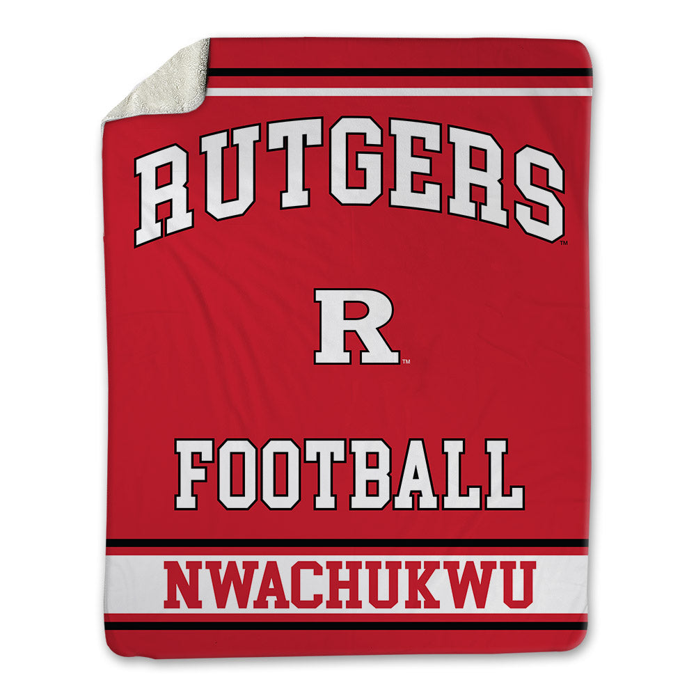 Rutgers - NCAA Football : Joe Nwachukwu - Blanket-0
