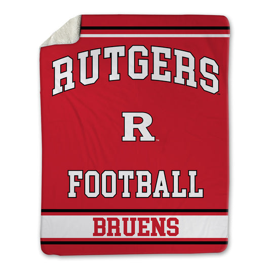 Rutgers - NCAA Football : Raedyn Bruens - Blanket-0