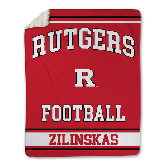 Rutgers - NCAA Football : Gus Zilinskas - Blanket-0