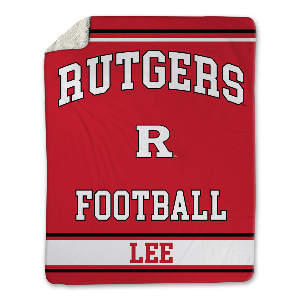 Rutgers - NCAA Football : Jaedin Lee - Blanket-0