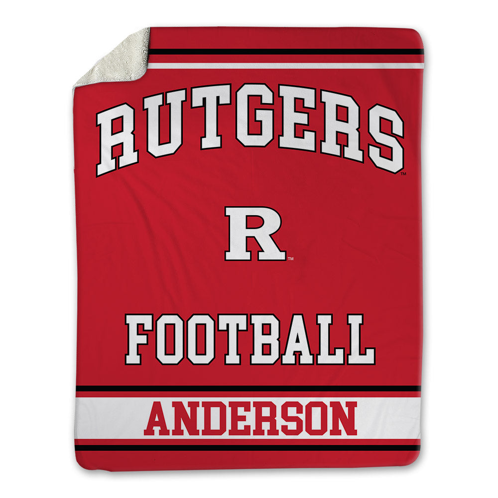 Rutgers - NCAA Football : Jakob Anderson - Blanket-0