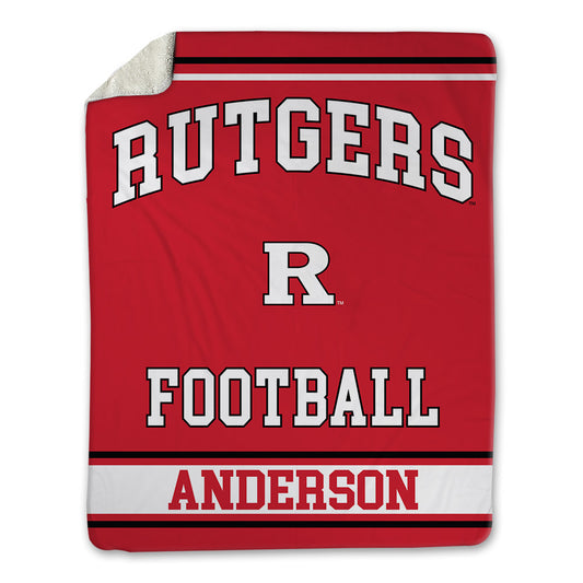 Rutgers - NCAA Football : Jakob Anderson - Blanket-0