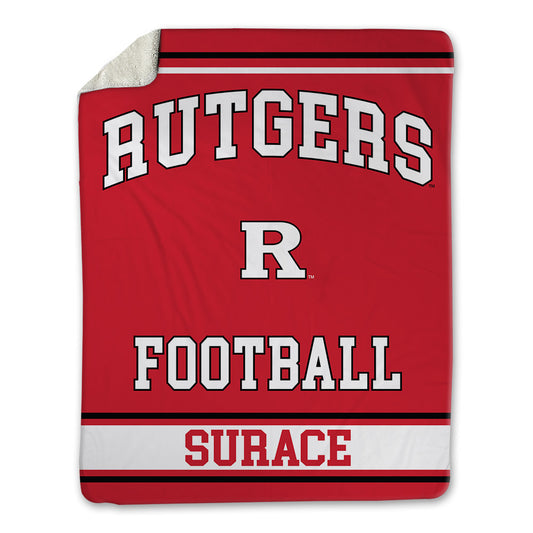 Rutgers - NCAA Football : AJ Surace - Blanket-0