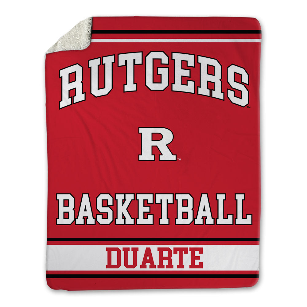 Rutgers - NCAA Men's Basketball : Lewis Duarte - Blanket-0