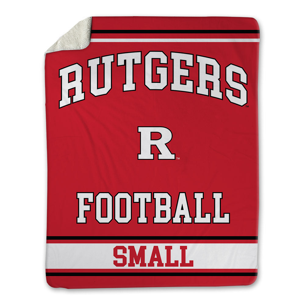 Rutgers - NCAA Football : Everett Small - Blanket-0