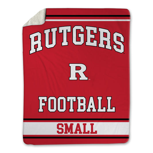 Rutgers - NCAA Football : Everett Small - Blanket-0