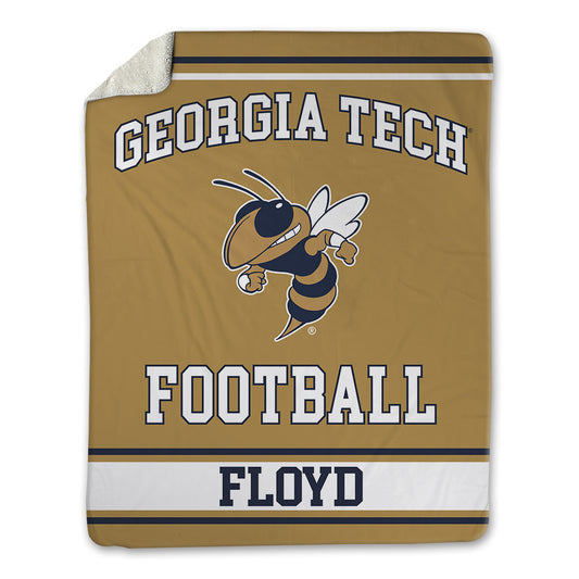 Georgia Tech - NCAA Football : Jordan Floyd - Blanket-0