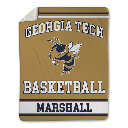 Georgia Tech - NCAA Men's Basketball : Peyton Marshall - Blanket-0