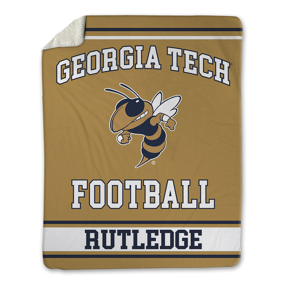Georgia Tech - NCAA Football : Keylan Rutledge - Blanket-0