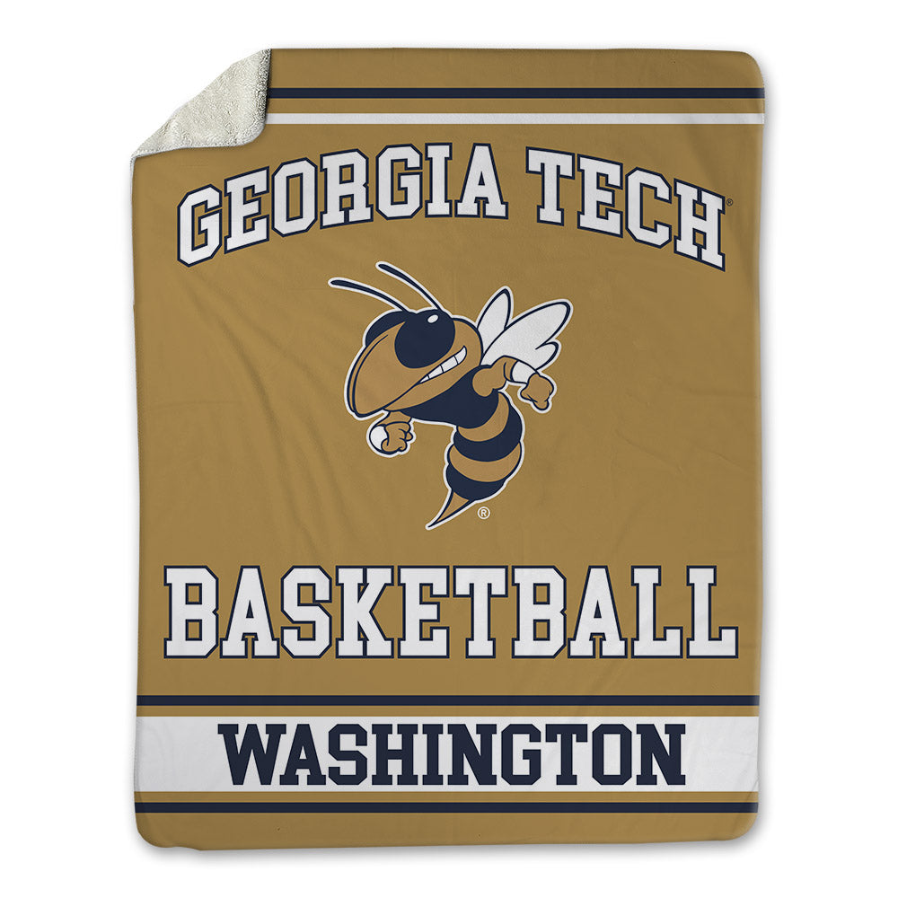 Georgia Tech - NCAA Men's Basketball : Lamar Washington - Blanket-0