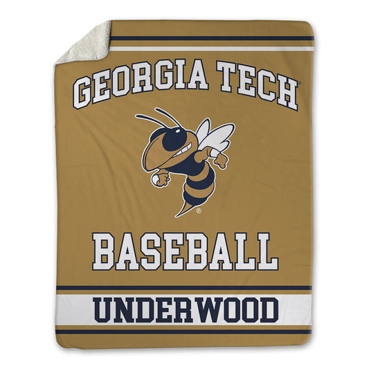 Georgia Tech - NCAA Baseball : Cooper Underwood - Blanket-0