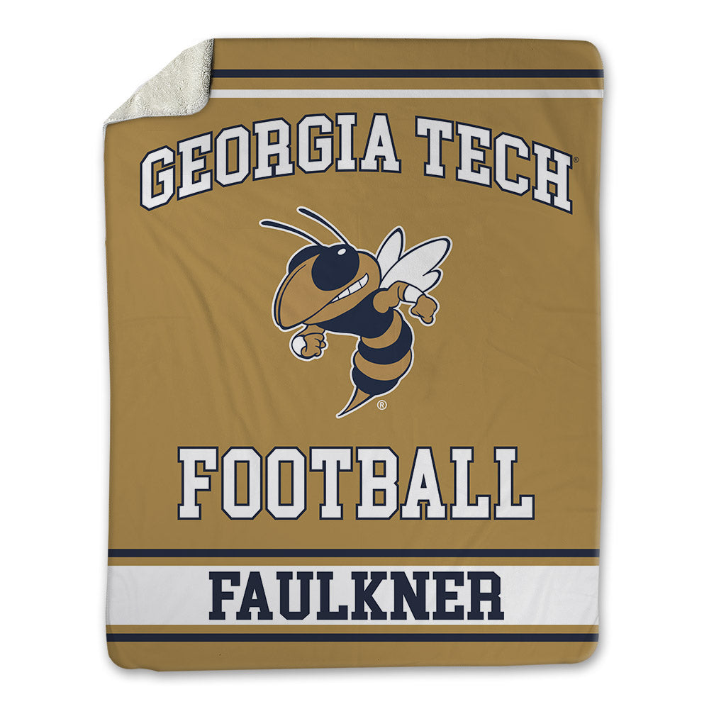 Georgia Tech - NCAA Football : Cal Faulkner - Blanket-0