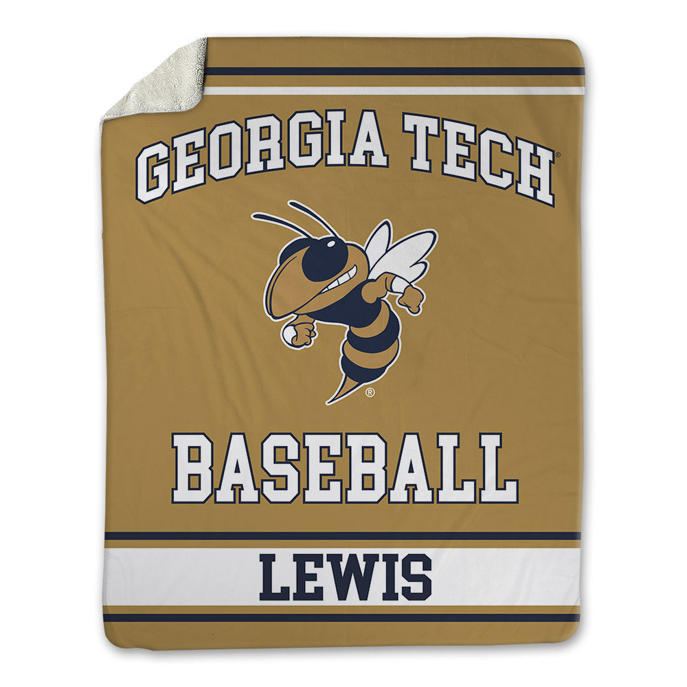 Georgia Tech - NCAA Baseball : Coleman Lewis - Blanket-0