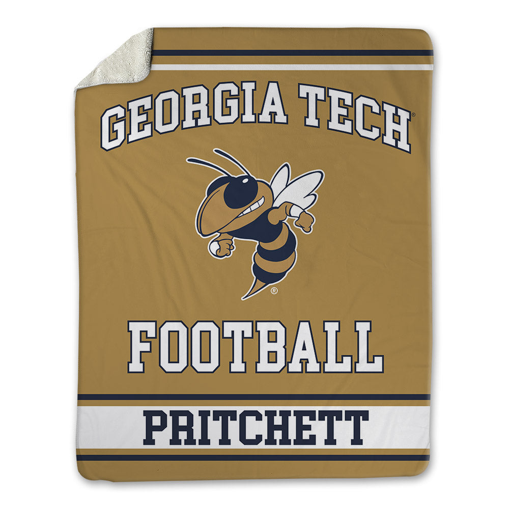 Georgia Tech - NCAA Football : Lawson Pritchett - Blanket-0