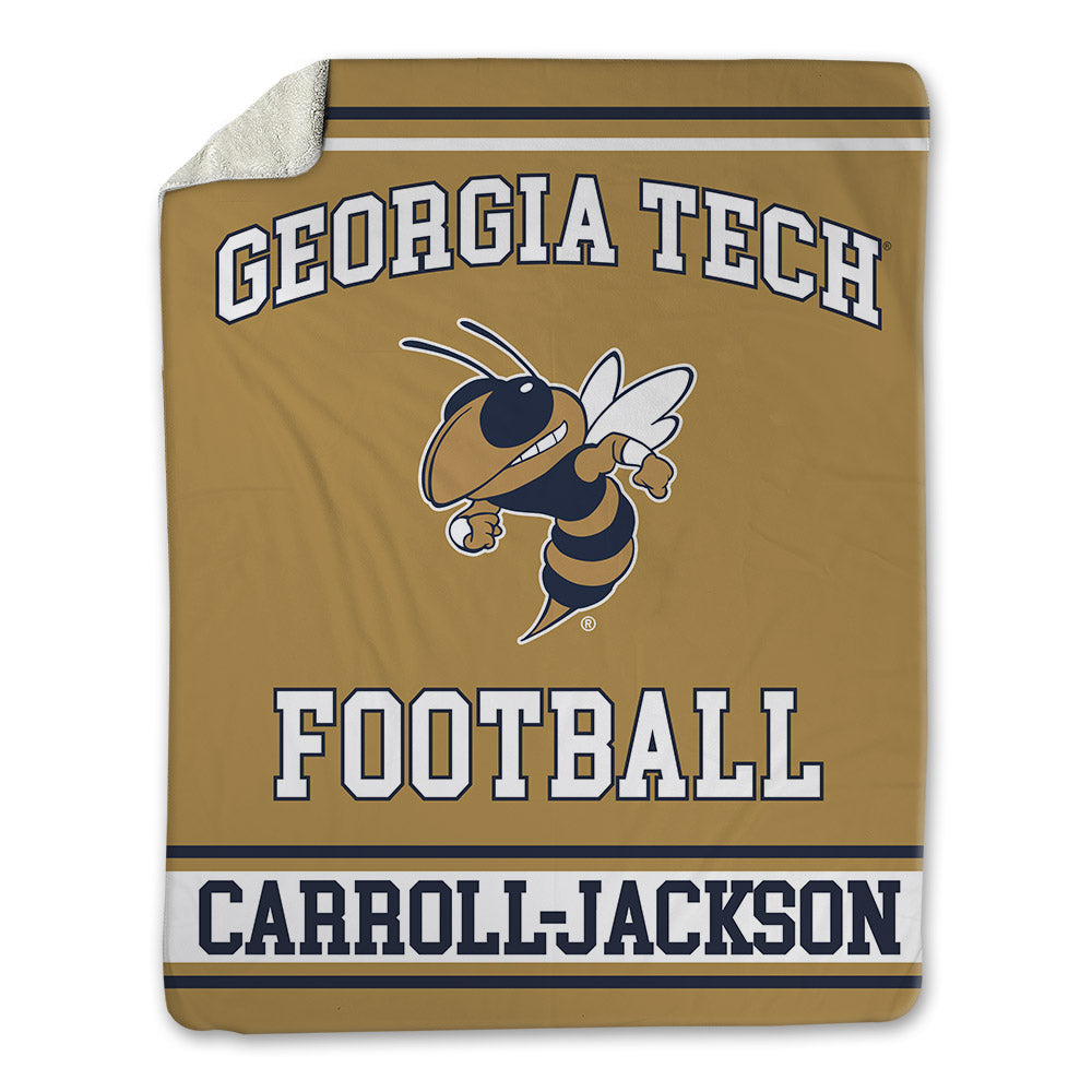 Georgia Tech - NCAA Football : Vincent Carroll-Jackson - Blanket-0