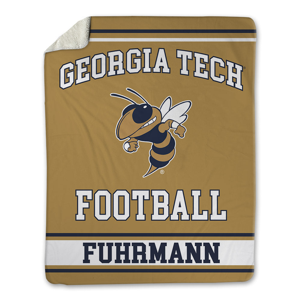 Georgia Tech - NCAA Football : Isaiah Fuhrmann - Blanket-0