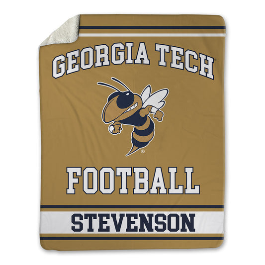 Georgia Tech - NCAA Football : Troy Stevenson - Blanket-0