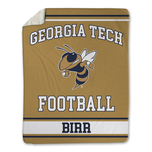 Georgia Tech - NCAA Football : Aidan Birr - Blanket-0