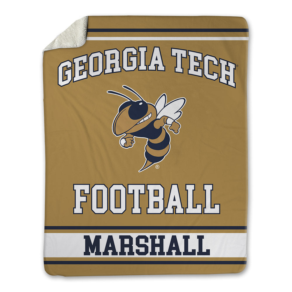 Georgia Tech - NCAA Football : Shane Marshall - Blanket-0