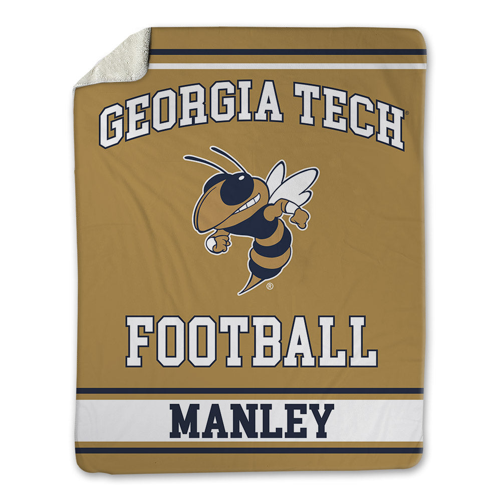 Georgia Tech - NCAA Football : Brayden Manley - Blanket-0