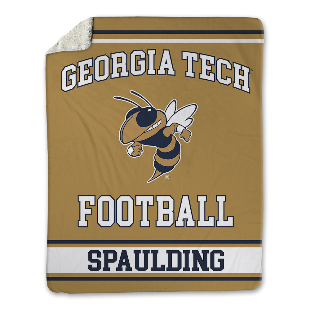 Georgia Tech - NCAA Football : Cayman Spaulding - Blanket-0