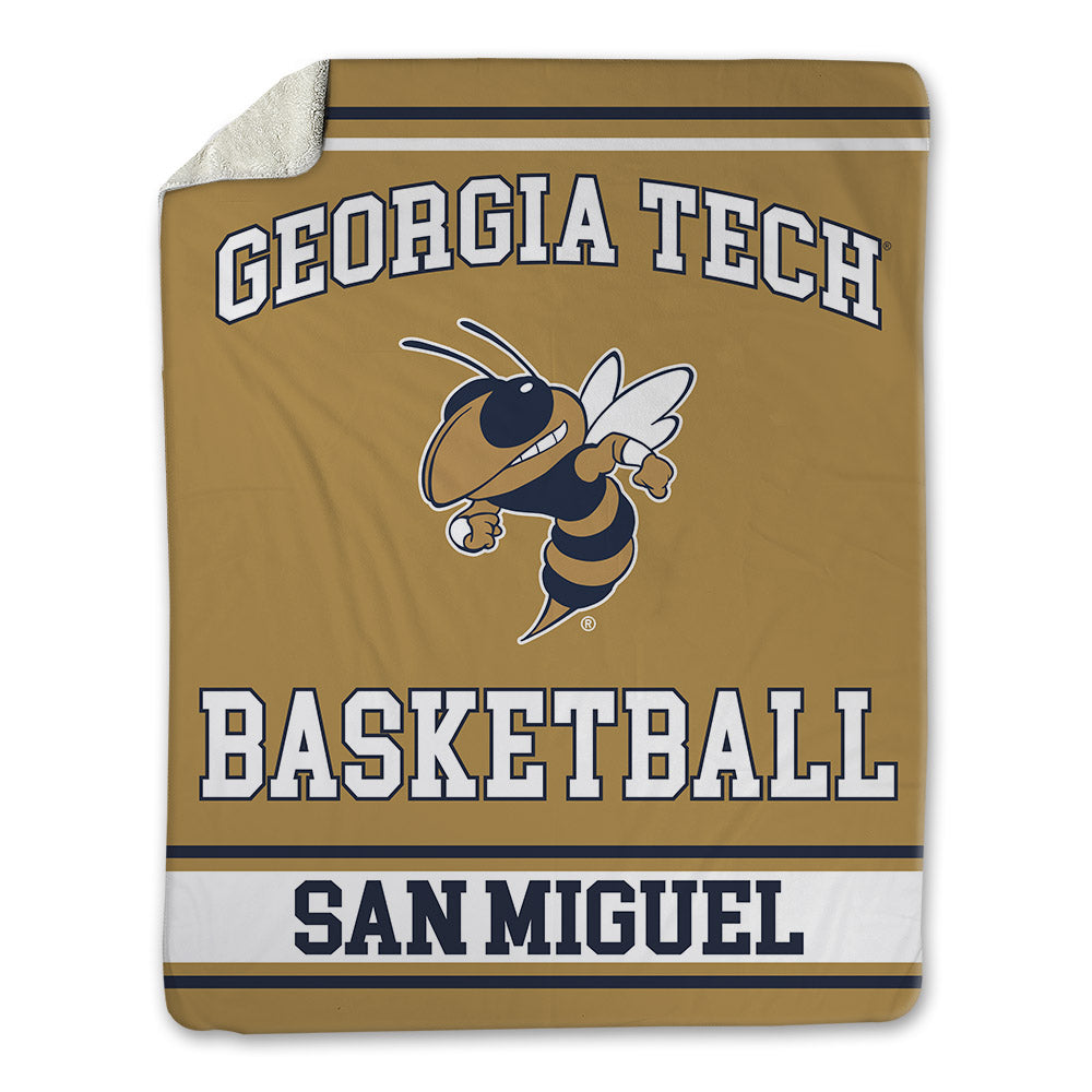 Georgia Tech - NCAA Men's Basketball : Marcos San Miguel - Blanket-0