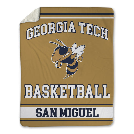 Georgia Tech - NCAA Men's Basketball : Marcos San Miguel - Blanket-0