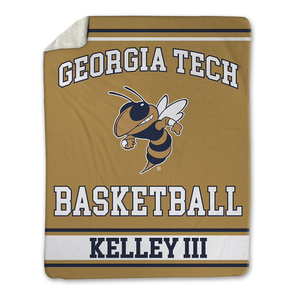 Georgia Tech - NCAA Men's Basketball : Chas Kelley III - Blanket-0