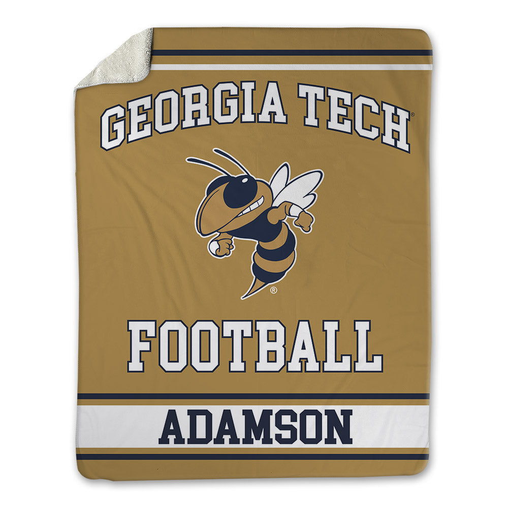 Georgia Tech - NCAA Football : Grady Adamson - Blanket-0