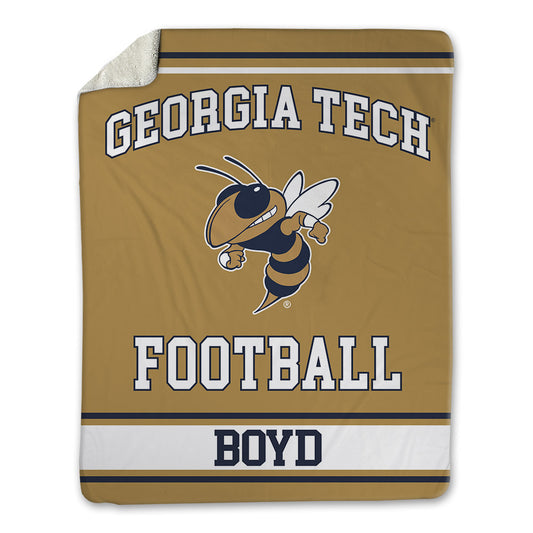 Georgia Tech - NCAA Football : Jordan Boyd - Blanket-0