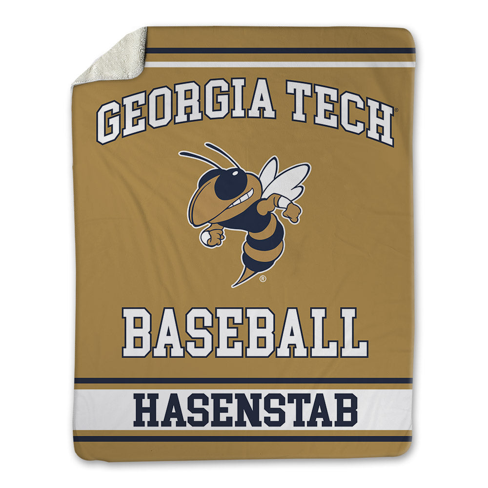 Georgia Tech - NCAA Baseball : Riley Hasenstab - Blanket-0