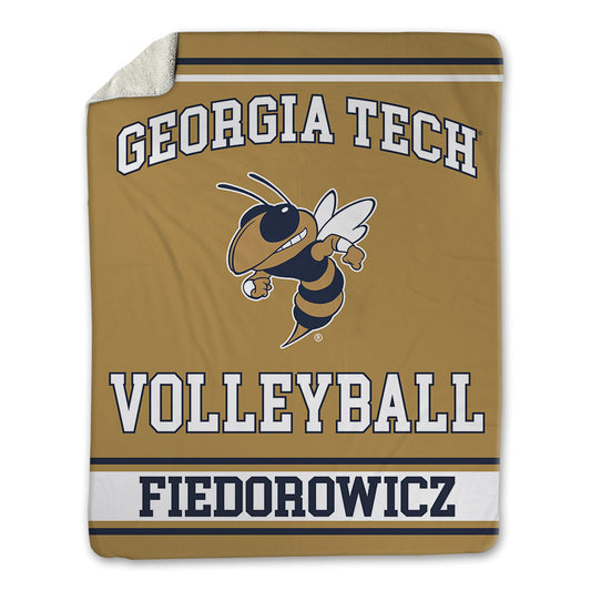 Georgia Tech - NCAA Women's Volleyball : Anna Fiedorowicz - Blanket-0