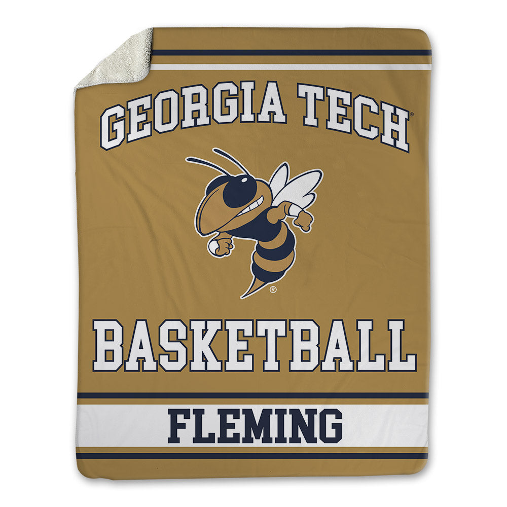 Georgia Tech - NCAA Men's Basketball : Akai Fleming - Blanket-0