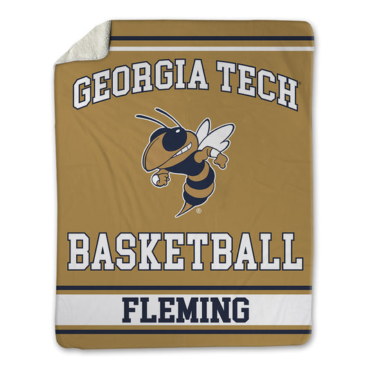 Georgia Tech - NCAA Men's Basketball : Akai Fleming - Blanket-0