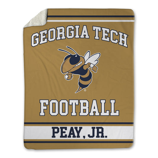 Georgia Tech - NCAA Football : Kevin Peay, Jr. - Blanket-0
