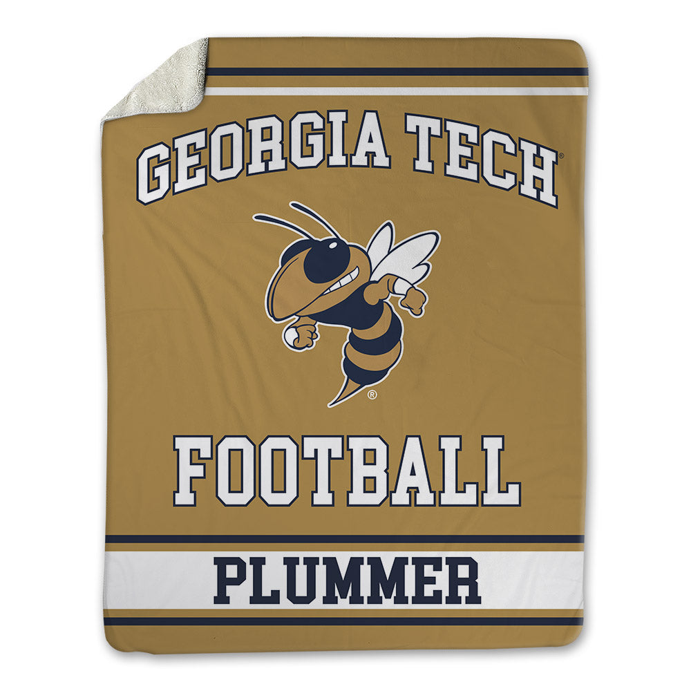 Georgia Tech - NCAA Football : Jaiven Plummer - Blanket-0