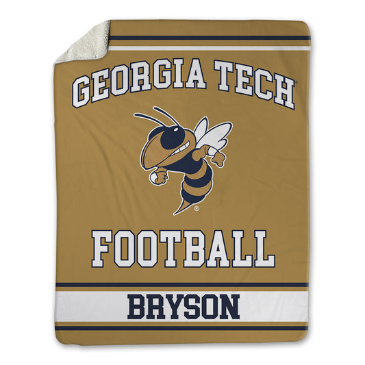 Georgia Tech - NCAA Football : Jimmy Bryson - Blanket-0