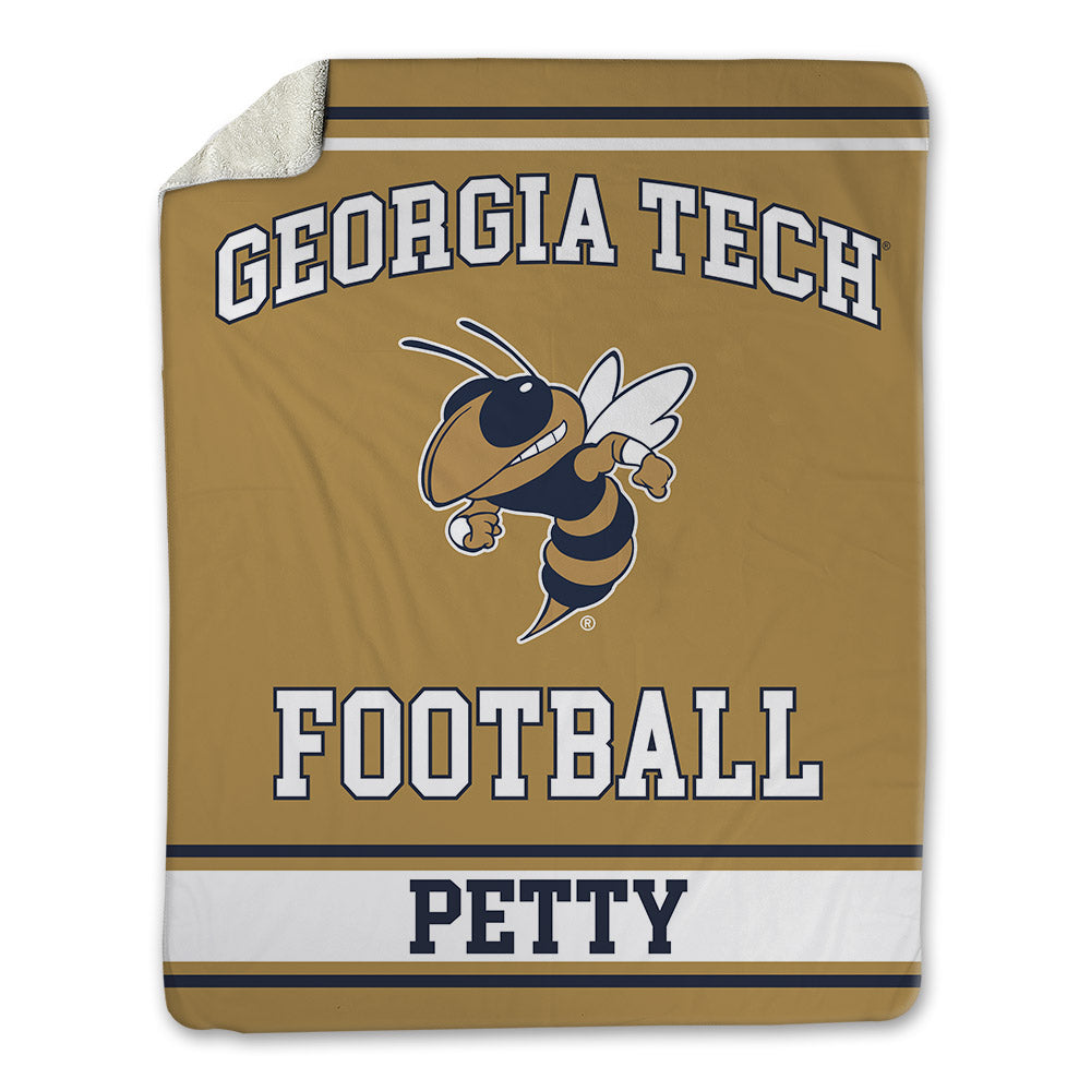 Georgia Tech - NCAA Football : Josh Petty - Blanket-0