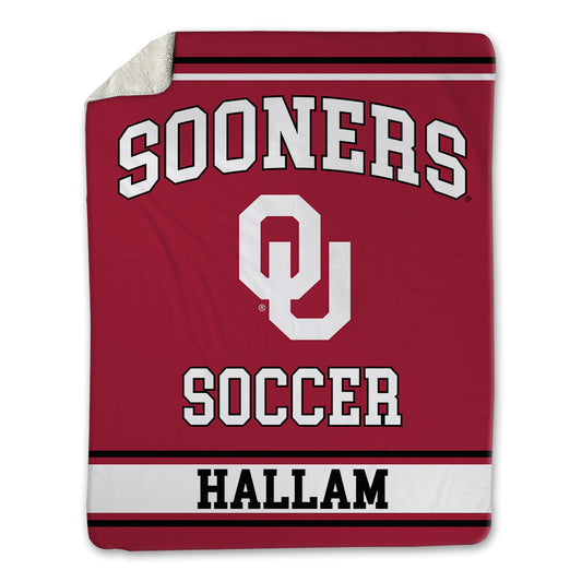Oklahoma - NCAA Women's Soccer : Brenna Hallam - Blanket-0
