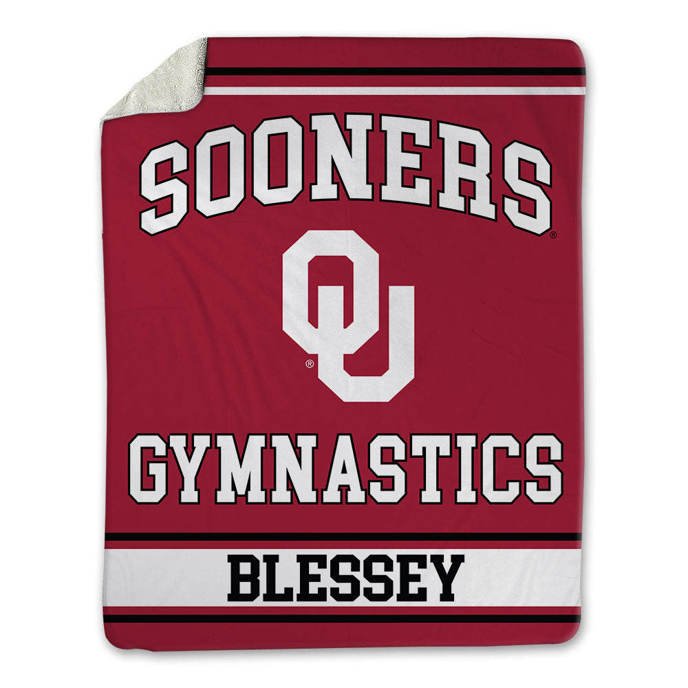 Oklahoma - NCAA Women's Gymnastics : Lizzy Blessey - Blanket-0