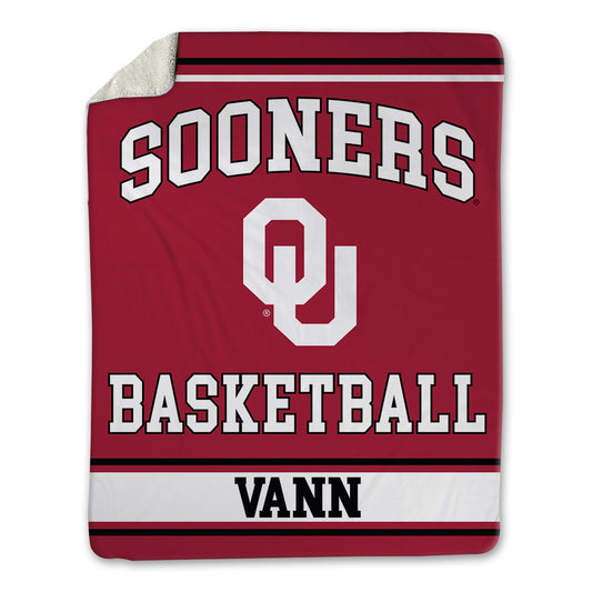 Oklahoma - NCAA Women's Basketball : Zya Vann - Blanket-0