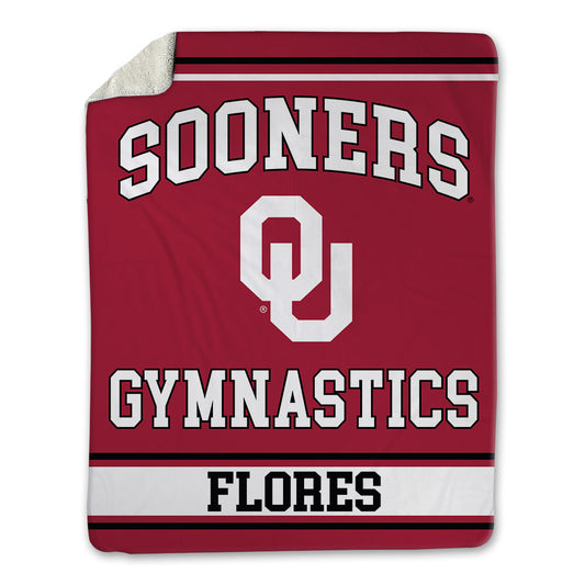 Oklahoma - NCAA Men's Gymnastics : Tyler Flores - Blanket-0
