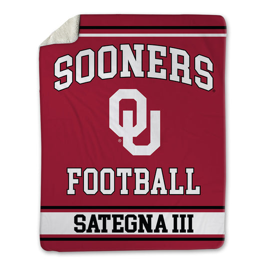Oklahoma - NCAA Football : Isaiah Sategna III - Blanket-0