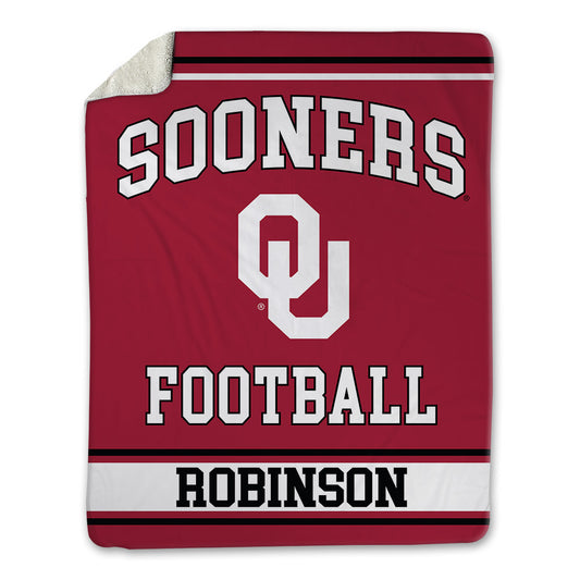 Oklahoma - NCAA Football : Omarion Robinson - Blanket-0