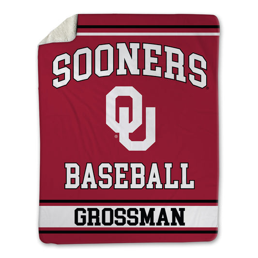 Oklahoma - NCAA Baseball : Jaxon Grossman - Blanket-0